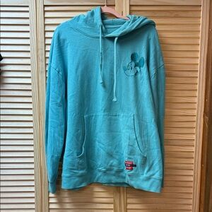 Disney Aqua Hoodie with Mickey Mouse Design